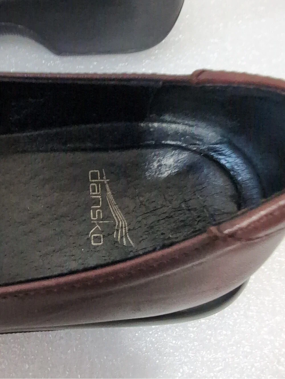 Dansko Burgundy Leather Slip On Clogs Comfort Shoes Size 39 US 8-8.5 Woman's